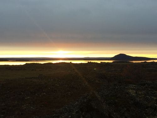 our accomodations_Þúfa_view_lake and Vindbelgur_spring.JPG